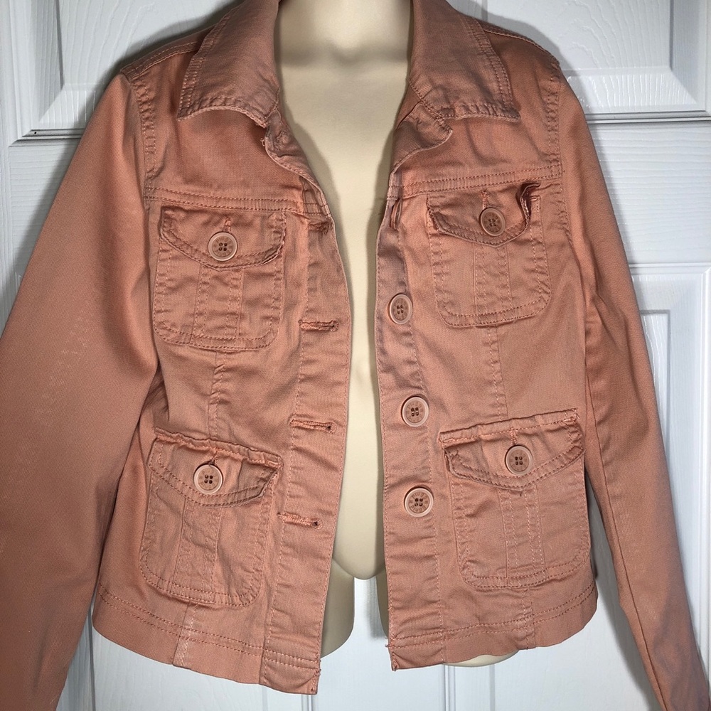 Farfalle Girls Orange Jacket Sz L